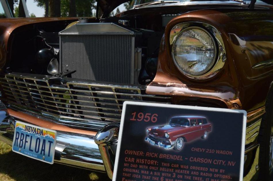 Root beer-themed 1956 Chevrolet Nomad owned locally in Carson City.