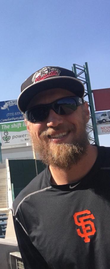 Hunter Pence has hit two home runs in two games at Greater Nevada Field
