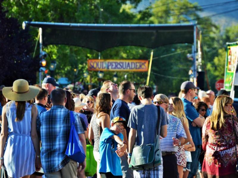 Crowds converge on downtown Carson City for the 2016 Taste of Downtown event.