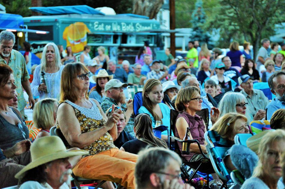 The crowd enjoys Southern Drawl Band July 23 at the BAC.