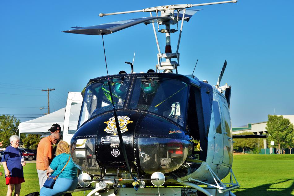 Front view of a WCSO chopper.