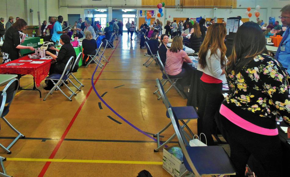 Photo by Brett FIsher. The February 2016 Job Fair at the Carson City Community Center.