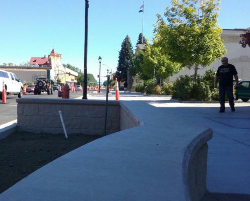 Construction continues through downtown Carson City. Photo by Brett Fisher.