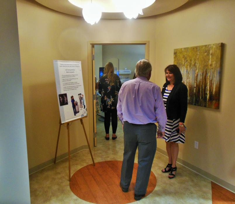 Atrium and mammography room at the new Carson Tahoe Breast Center.