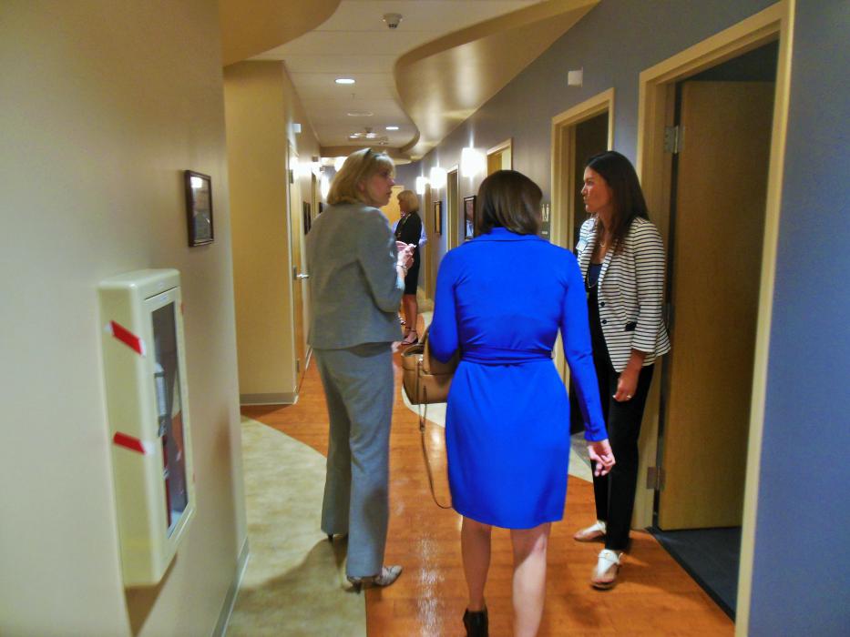 The main hall way inside the Carson Tahoe Breast Center.