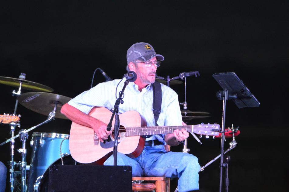 Photo by Lisa FIsher. Marty Haggard performs Saturday at Clover 5 Ranch.