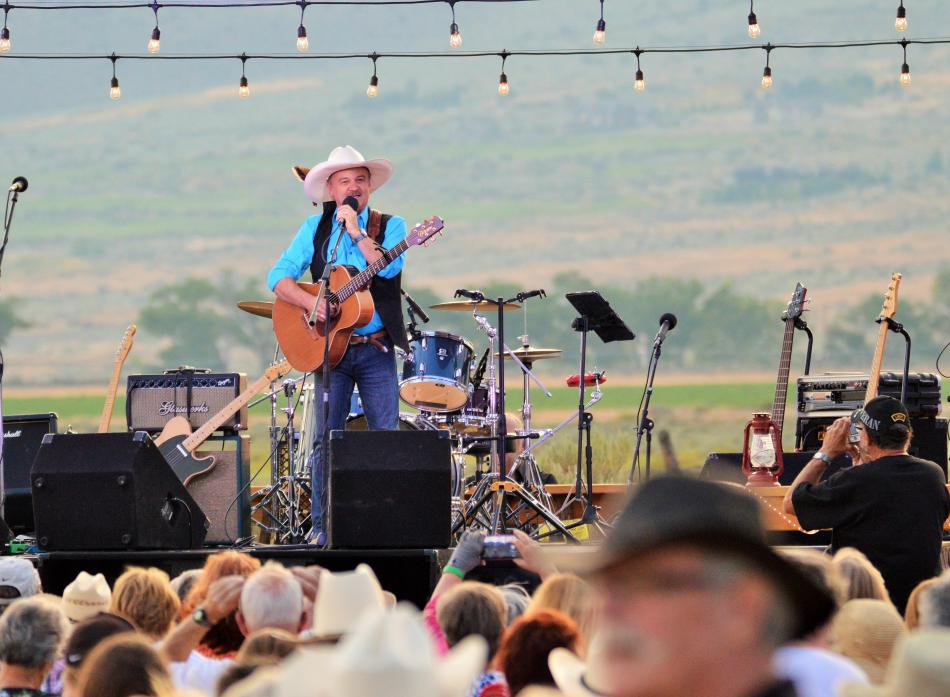 Photo by Lisa Fisher. Jimmy Fortune performs Saturday at Clover 5 Ranch.