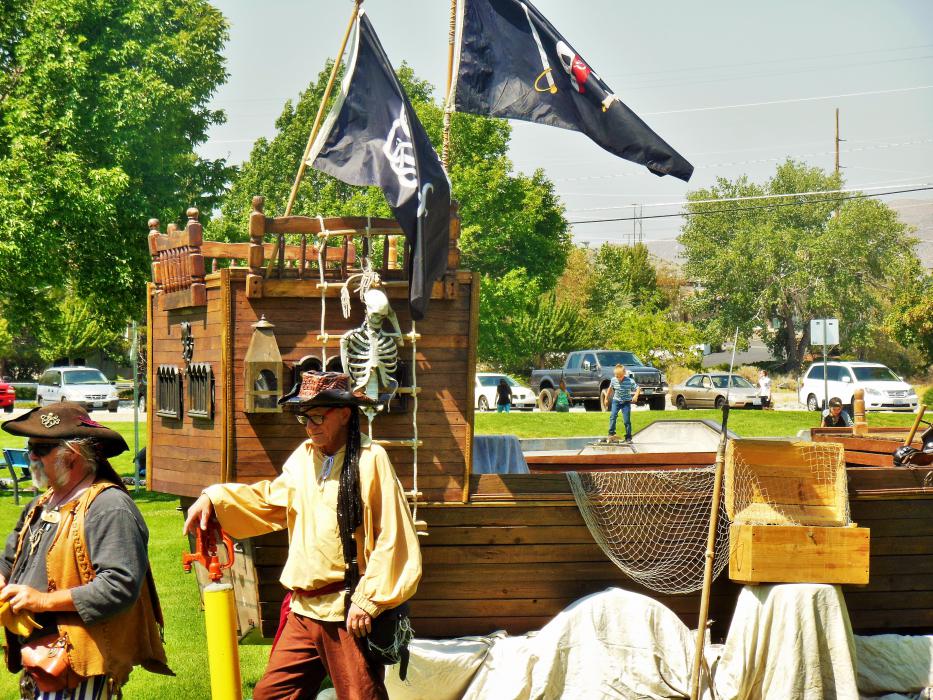 The pirate ship of the Pirates of Reno.