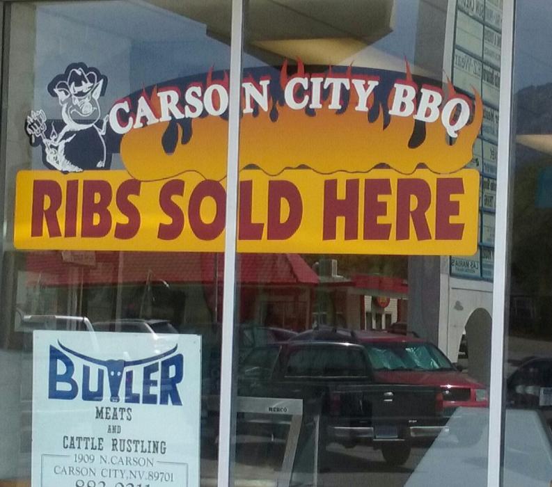 Photos by Brett Fisher. Butler Meats sells Carson City Barbecue's award-winning ribs.