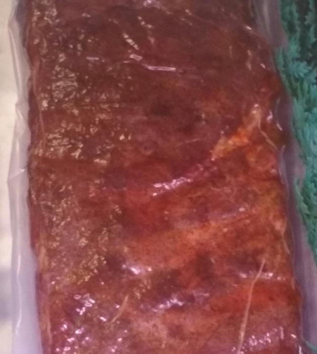 Carson City Barbecue's award-winning ribs vacuum sealed by Butler Meats.