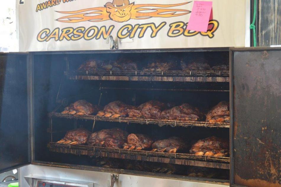 A cooker loaded with beef ribs.