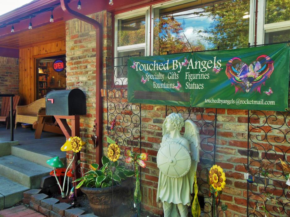 Front entry to Touched By Angels at its new location, 205 E. John St.