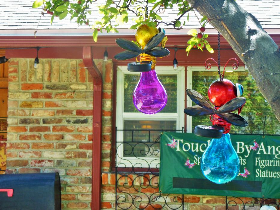 Hanging tree ornaments.