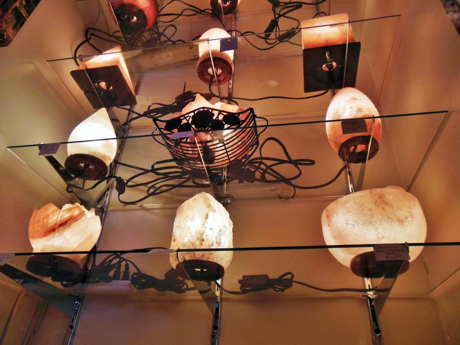 Soft glow lamps display.