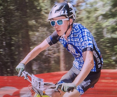 CHS mountain biker Tobin McRae.