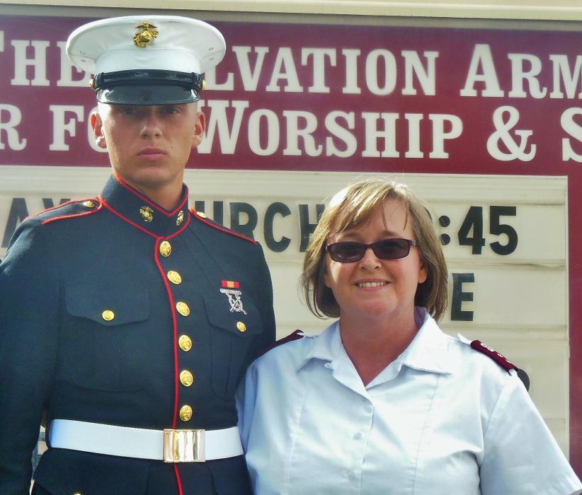 Leslie Cyr (right) and her son, Josiah Cyr.