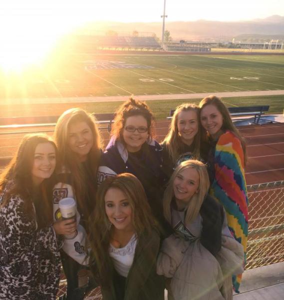Carson High students attend the CHS Senior Sunrise held Wednesday at the Carson City campus.