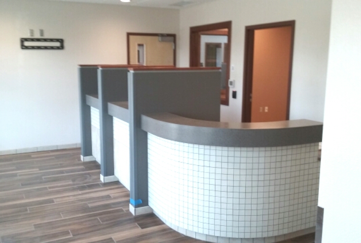 Intake area at the new animal shelter.