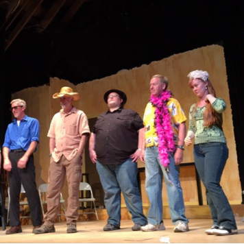 Jayme Foremaster (far right) with the Tahoe Improv Players.