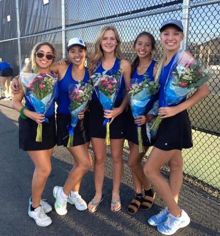 Carson High School tennis seniors say farewell.