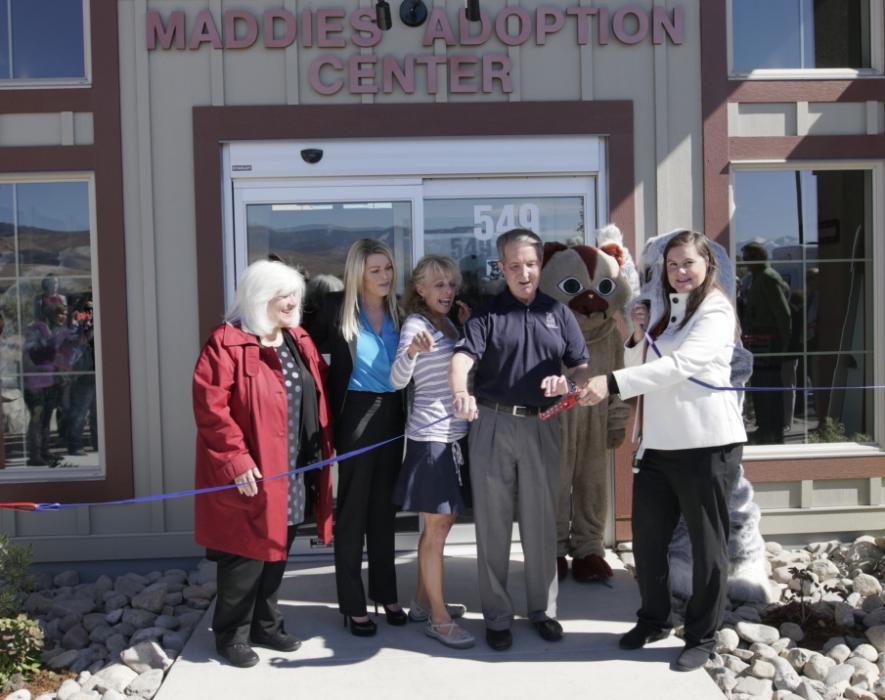Photo courtesy Kimberly Wade, Nevada Humane Society. Informal ribbon cutting Tuesday for soft opening.