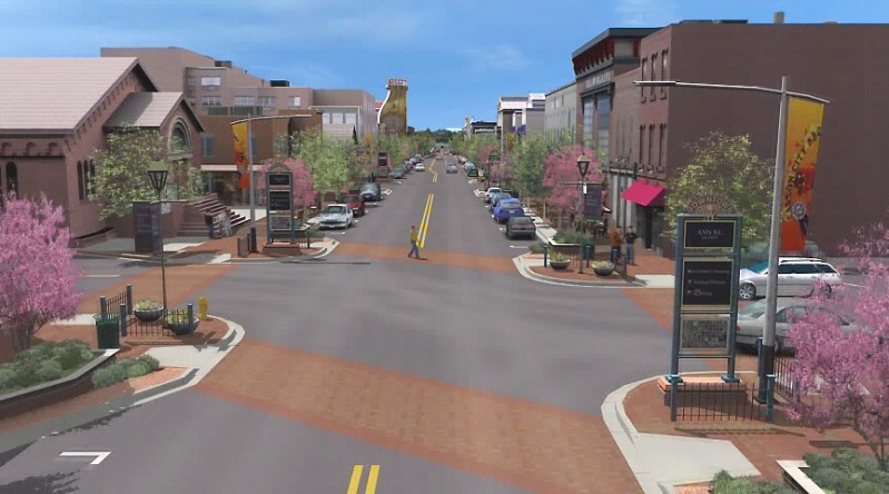 Downtown Carson City design illustration