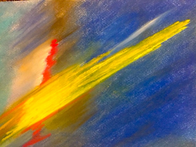 Artwork courtesy Monica Campbell, MFT, entitled "Lightning."