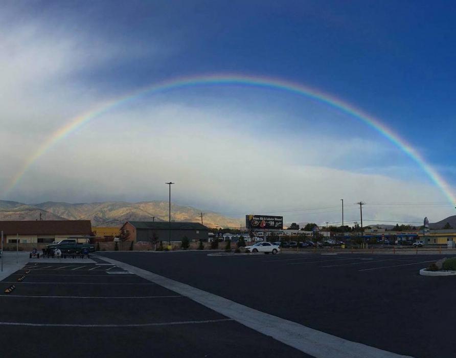 Photo by Amanda Racquer taken this morning from the Tractor Supply parking lot in East Carson City.