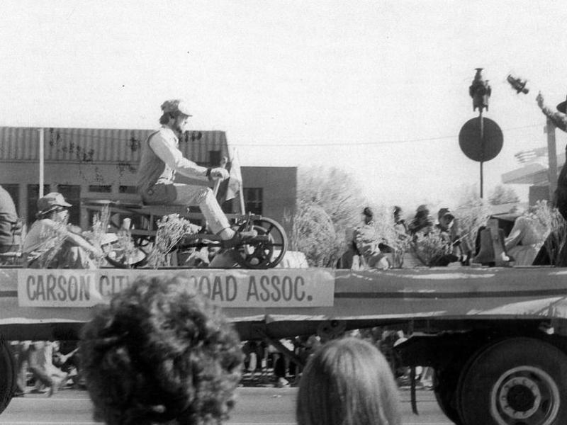 Bernie Allen in this 1976 Nevada Day Parade Governor's Choice photo.