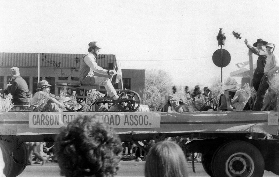 Bernie Allen in this 1976 Nevada Day Parade Governor's Choice photo.