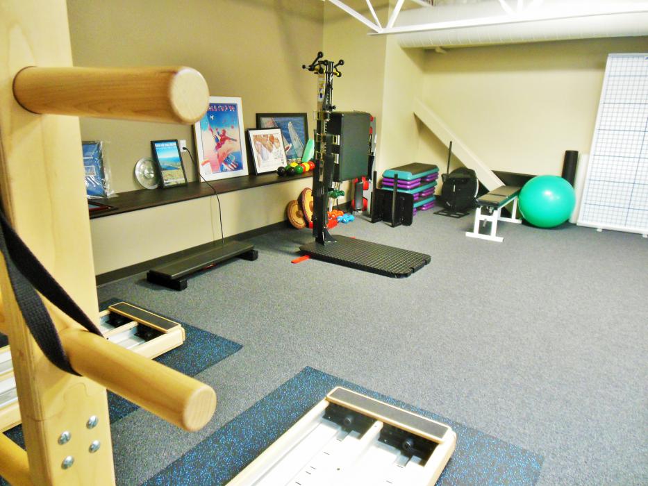 The rehab room upstairs at Sierra Foot and Ankle and Ascent Physical Therapy