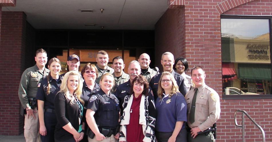 Agency organizers gather Wednesday in Carson City to launch the 2016 Holiday with a Hero fundraising campaign.