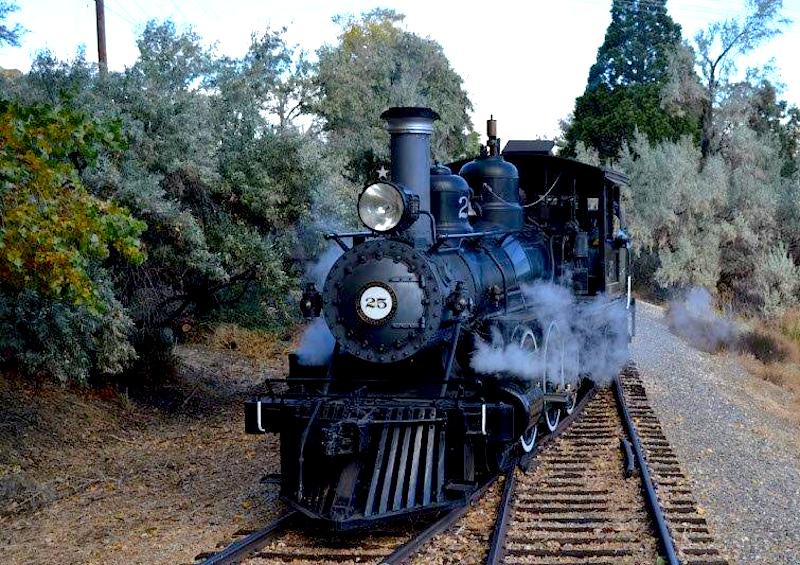 Photo by Lisa Fisher. The Virginia & Truckee RR No. 25 Engine.