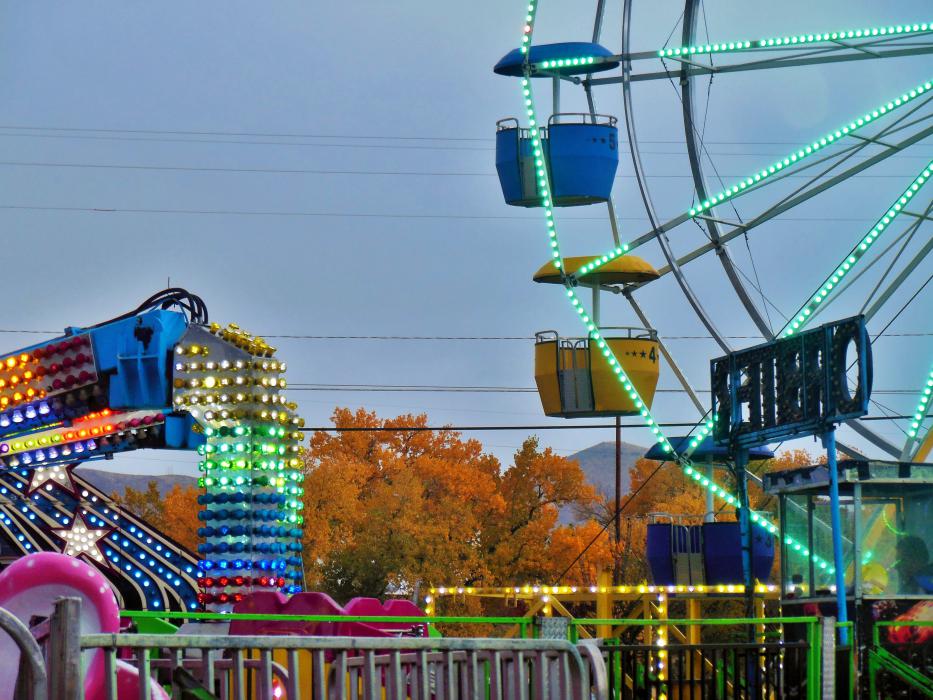 Rides at the RSVP Nevada Day Fair and Carnival.
