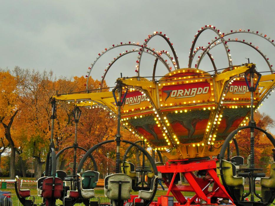 The Tornado ride at Mills Park.