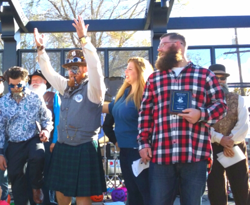 Calvin Harris (left), winner of best overall beard.