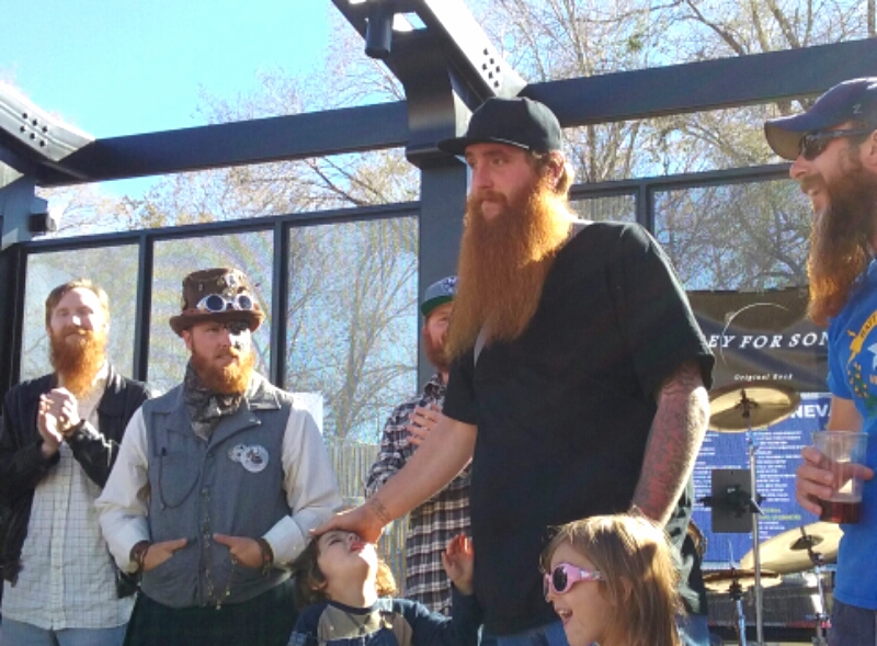 Joe Monzo, reddest beard winner.