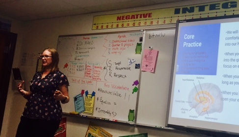 CHS School Psychologist Jen Mitterer talks about the brain.