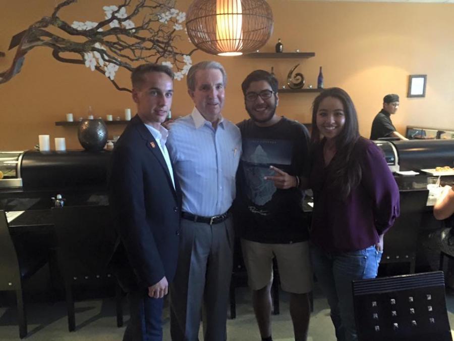 Logan Mead, Mayor Bob Crowell, Mathew Navarro, and Shaolin Segura.
