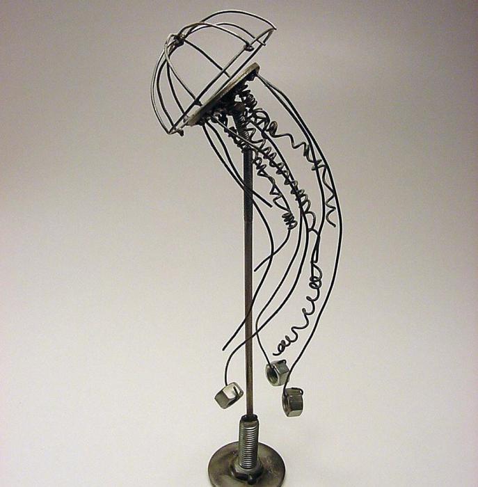 Photo courtesy Charles Blim. A Logan Peterson sculpture.