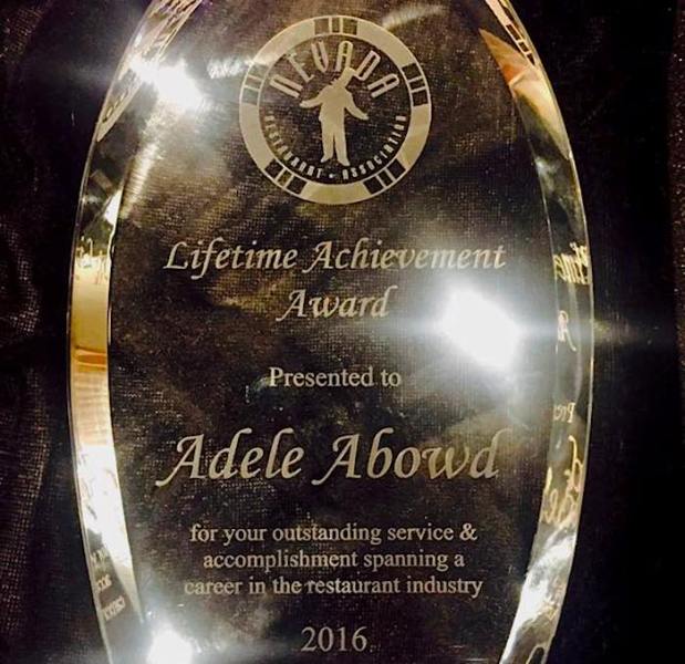 Photo courtesy Charlie Abowd. Adele Abowd was given the 2016 lifetime achievement award by the NvRA.