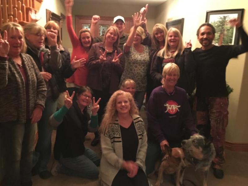 A party was held this week after Kizzy was found. Photo courtesy of Stacey Belt.
