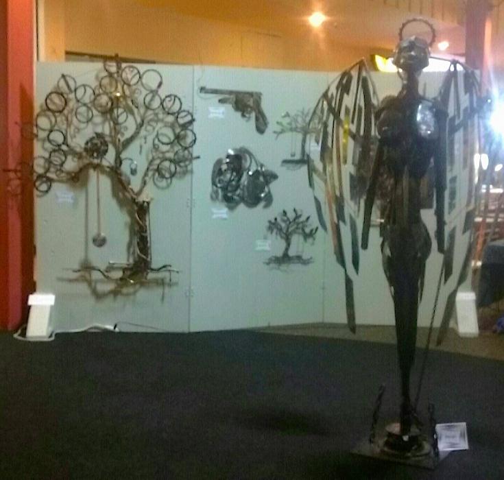 Metal sculpture art by Gardnerville artist Logan Peterson.