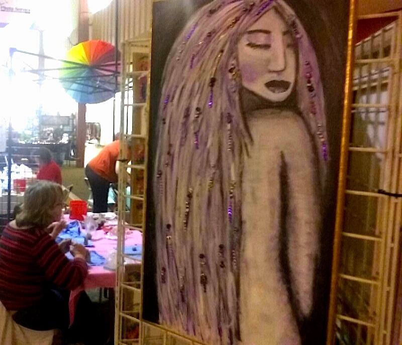 An acrylic painting by Reno artist Mimi Gomberg.