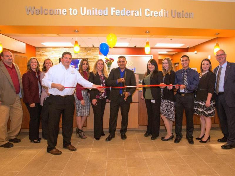 Photo courtesy UFCU. The Nov. 2 ribbon cutting held at 935 Jacks Valley Road.