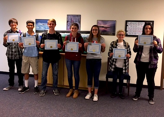 CHS CHIP first quarter program winners.