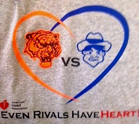 Photos courtesy CHS. T-shirt handed out to teachers who played in the CHS-DHS basketball game.