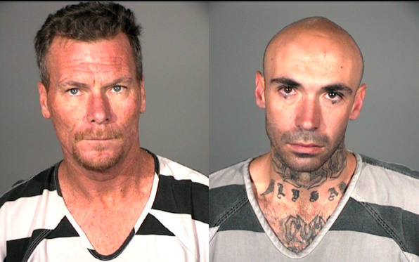 Attempted robbery suspects Jesse James and Dale Jones.