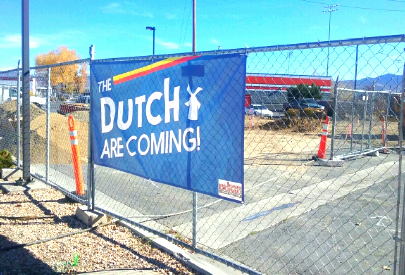 Photos by Brett Fisher. New Dutch Bros. under construction along Highway 50 East.