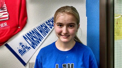 First Place in the CCSD American Citizen Essay Contest  Katie Jeffries.